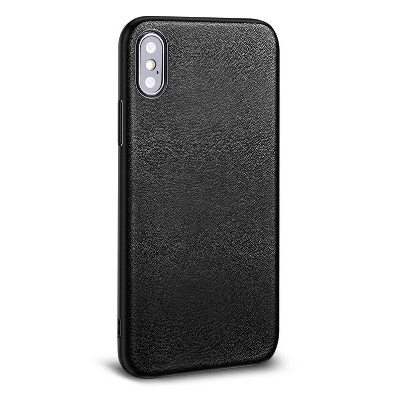 Роскошный чехол для IPhone 11 pro 7 8 Plus X XS Max XR кожаный задняя крышка из чистой кожи
