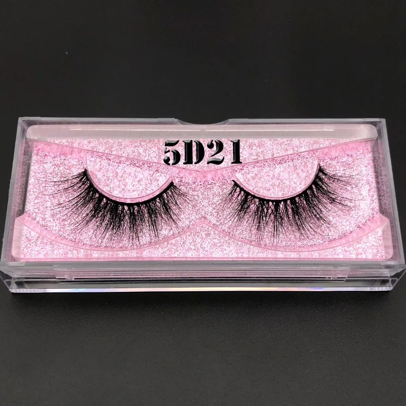 5D21 Mikiwi 5d lashes 3D норковые ресницы розовое золото блестящий чехол коробка с собственным логотипом для оптового заказа whalesale - Цвет: 5D21