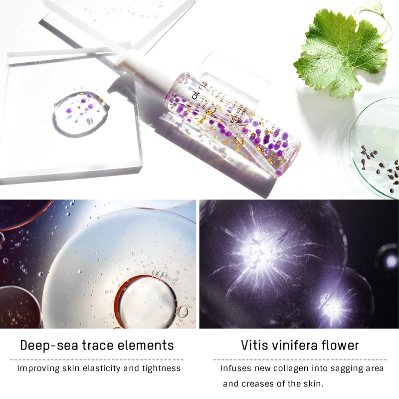 

OMY LADY Grape Seed Serum Original Vitamin C Anti Wrinkle Moisturizer Face Essence Hyaluronic Acid Firm Whitening Skin Care