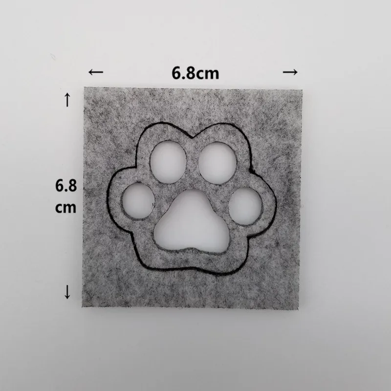 Игла войлочный шаблон DIY ремесло Кошачий коготь следы узор войлочная ткань для
