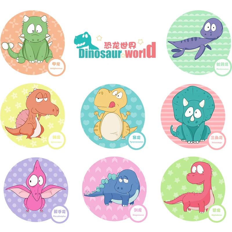 

Cartoon Dinosaur Wall Stickers for Kids Room Nursery Decoration Vinyl Self Adhesive Children's Wallpaper Decals Home Decor