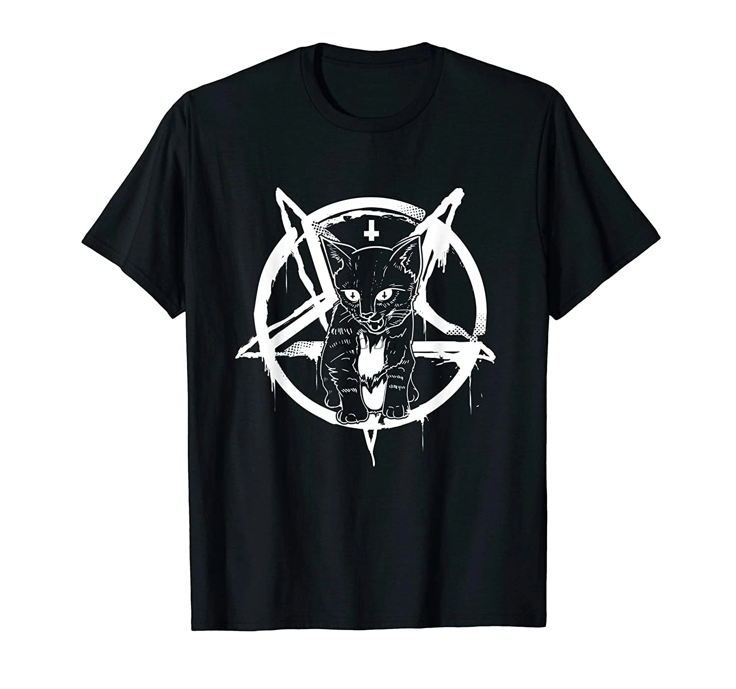 

Сатана, кошка, Рубашка-оккультная, сатана, Люцифер, подарок для женщин и мужчин, футболка