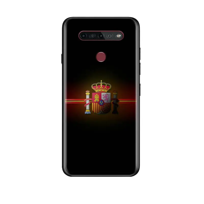 

Ltaly Spanish Flag For LG G8 V30 V35 V40 V50 V60 Q60 K40S K50S K41S K51S K61 K71 K22 K31 K42 K92 ThinQ 5G Phone Case