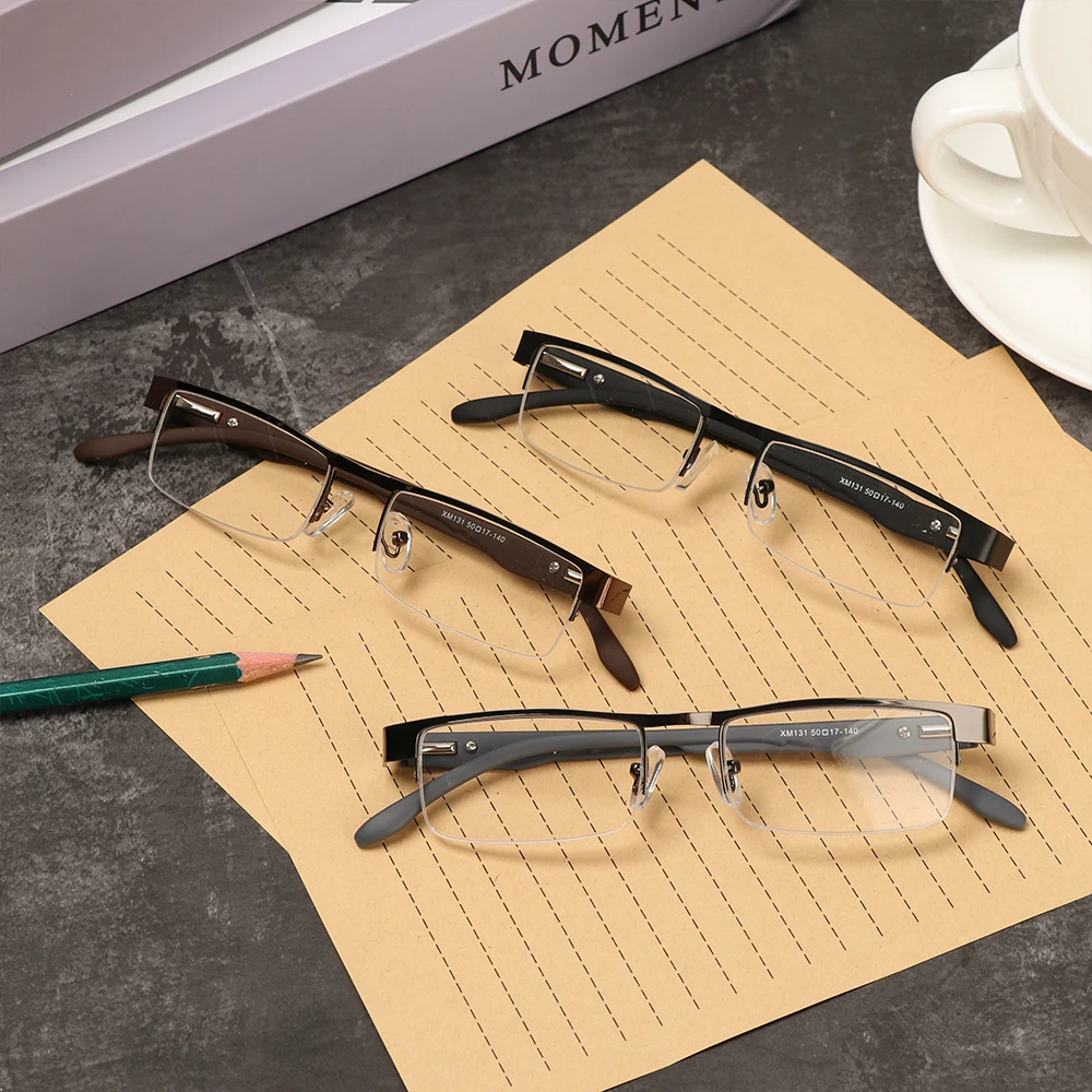 Мужские очки для чтения из титанового сплава с несферическими 12-слойными линзами