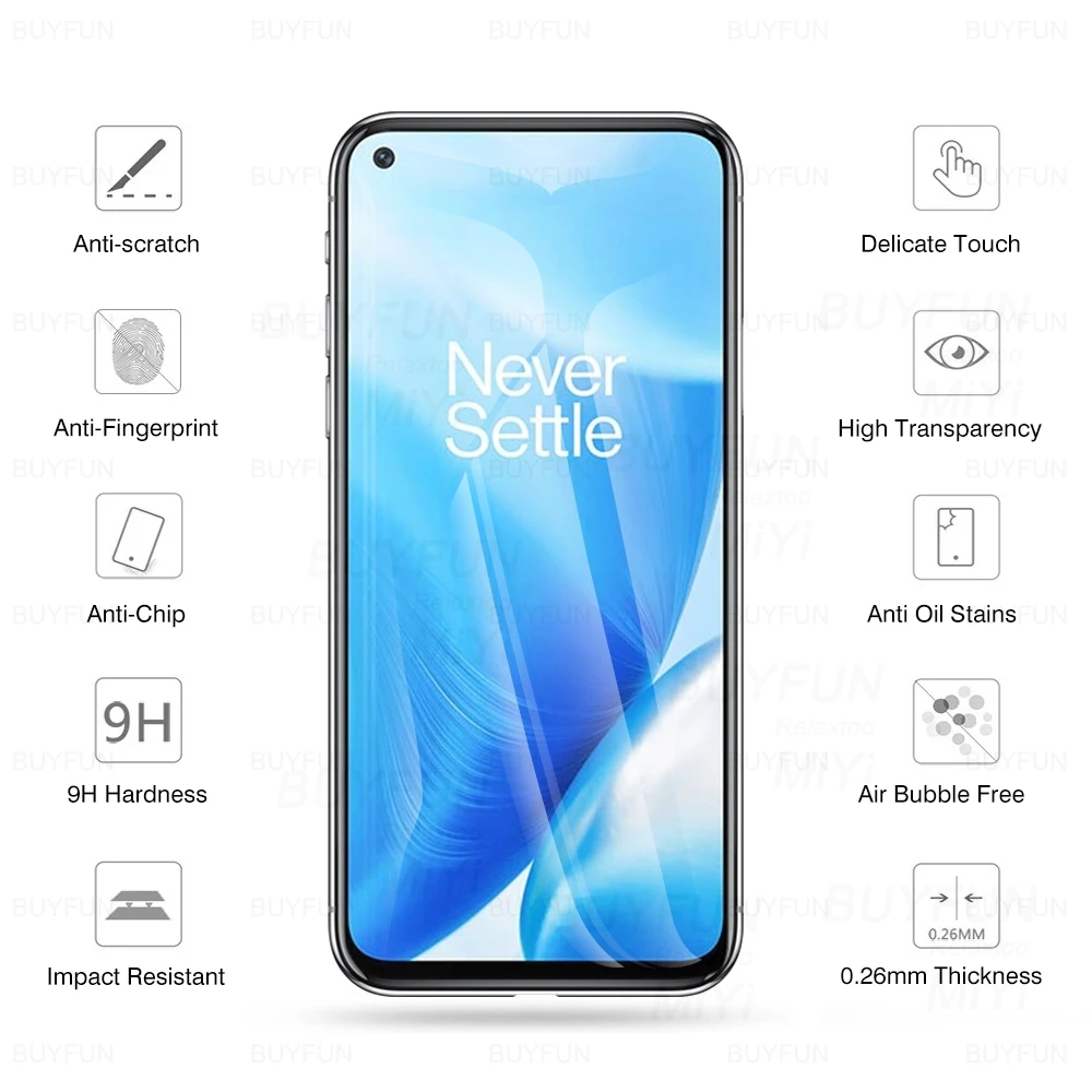 Закаленное стекло 9D для Oneplus 8T 9R 9 R One More Nord N200 N100 N10 | Мобильные телефоны и