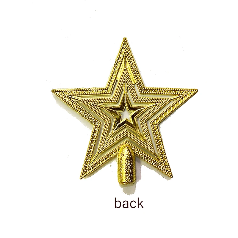 1 шт. Рождественская Елка Топ в виде сверкающих звездочек золото повесить