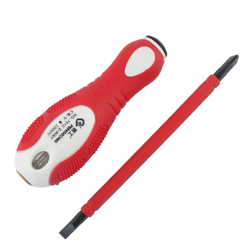 

Electrical Tester Pen 7012-PH1/SL4 Dual Head Screwdriver Electrical Tester Pen Voltage Detector Tool 1pcs