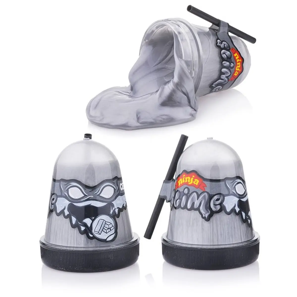 Лизун &quotSlime &quotNinja" серебряный 130 г. | Игрушки и хобби