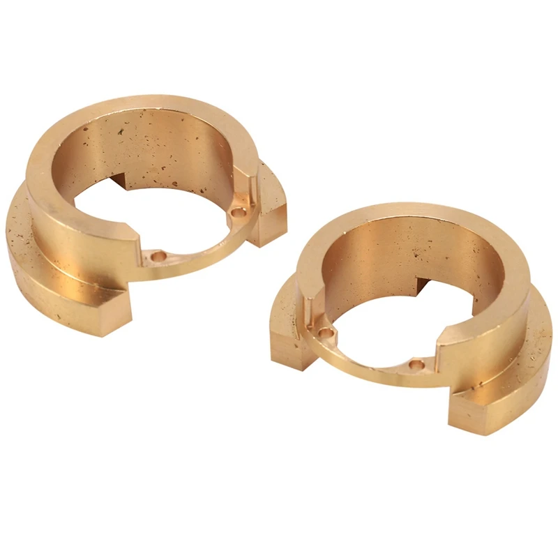 

2 Pcs Brass Counterweight Balance Weight & 4 Pcs Heavy Brass 12Mm Wheel Hex Wheel Hub Extended Adapter