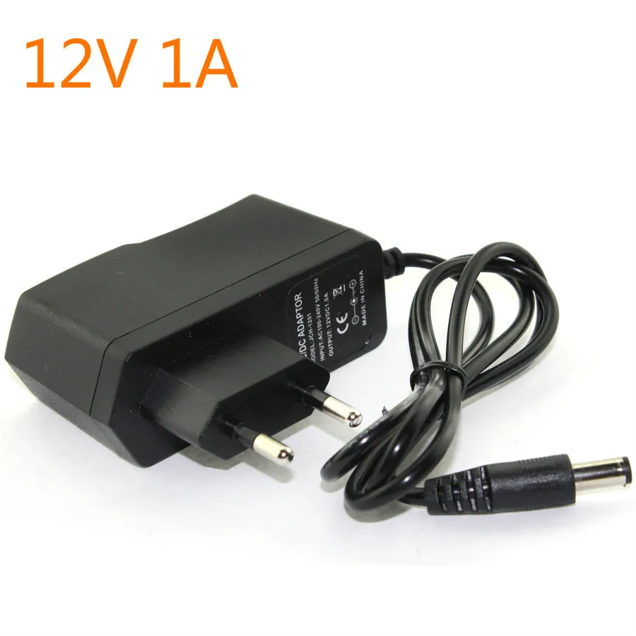 9V адаптер питания DC 5V 6V 9V 12V 24V 1A Универсальный адаптер питания от 220V до 12V AC DC US EU штекер для светодиодной ленты светильник - Цвет: 12V 1A