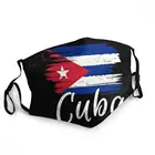 Маска для лица унисекс, не одноразовая, с кубинским флагом Гавана