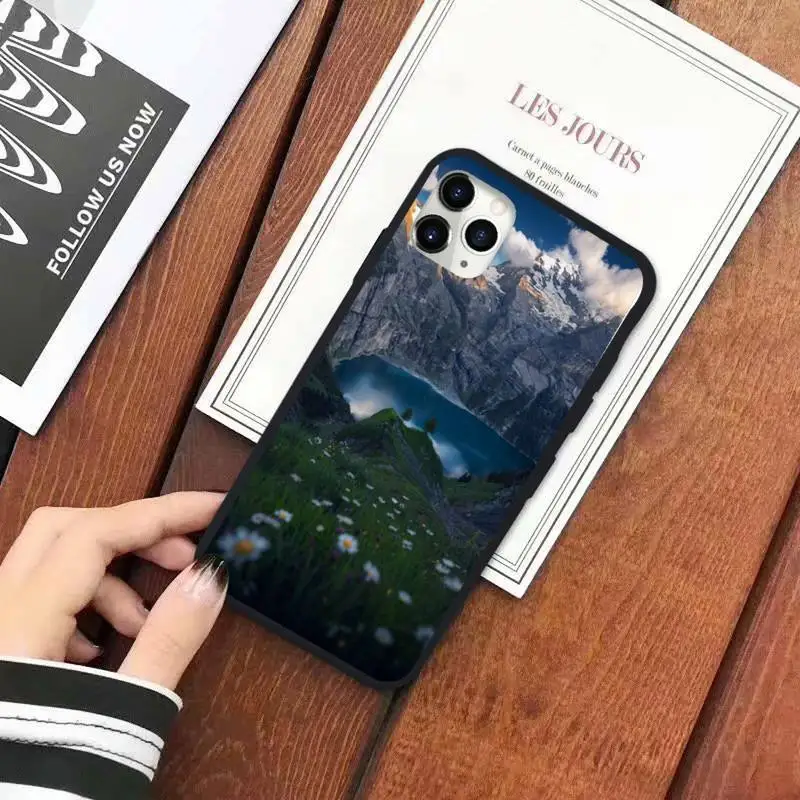 

art Alpine landscape aesthetic retro Phone Case for iPhone 11 12 pro XS MAX 8 7 6 6S Plus X 5S SE 2020 XR