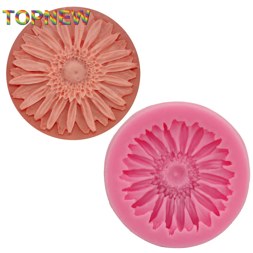 НОВАЯ пищевая форма в форме подсолнуха шоколадная помадка Конфеты Jello 3D