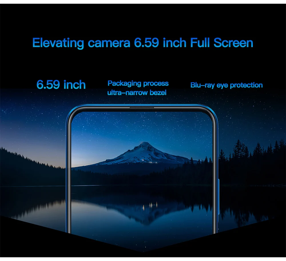 Honor 9X мобильный телефон Kirin 810 Android 9,0 6,5" 2340X1080 4 ГБ ОЗУ 64 Гб ПЗУ камера с подъемом МП