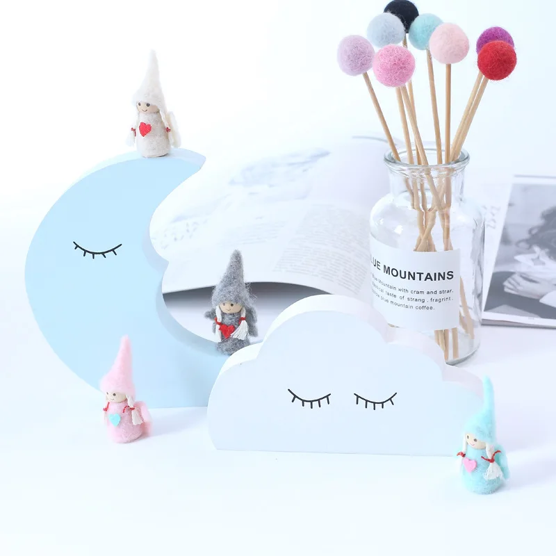 INS Скандинавская Луна облако деревянные строительные блоки украшения детская