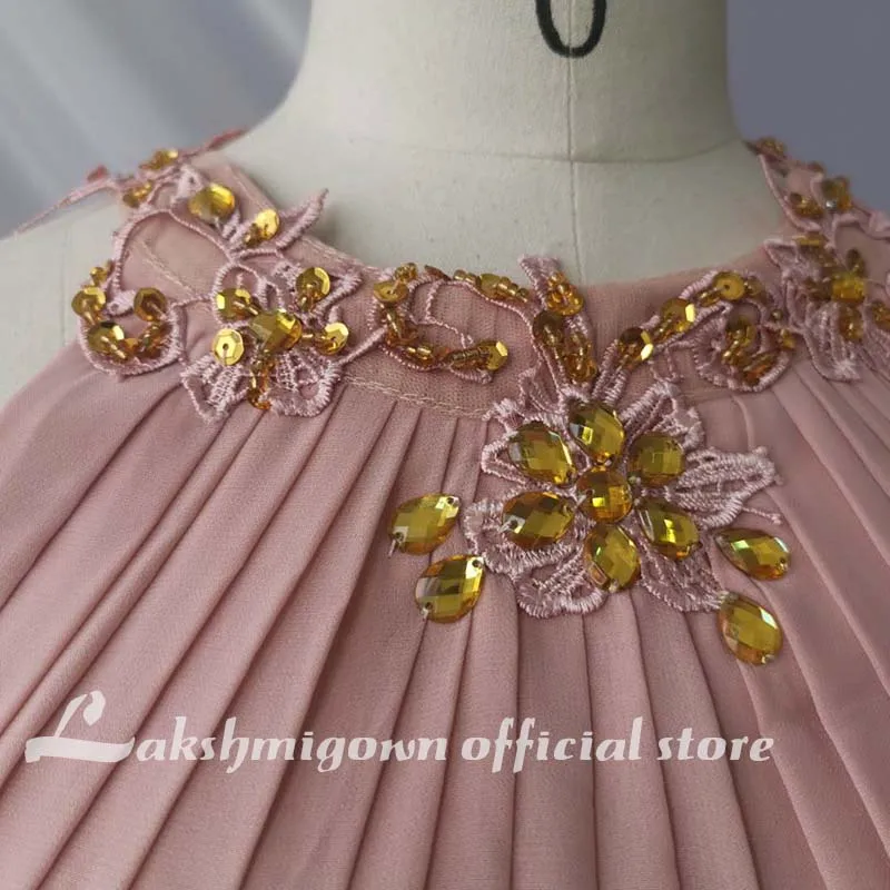 Vestido de novia bohemio de verano, ropa de boda de color rosa, fotos reales