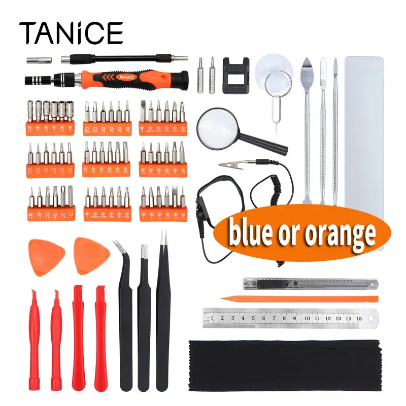 

TANiCE 82 in 1 Precision Magnetic Screwdriver Kit Perfect Repair Tool for PC Tablet with Multi 56 Bit Precision Driver Hand Tool