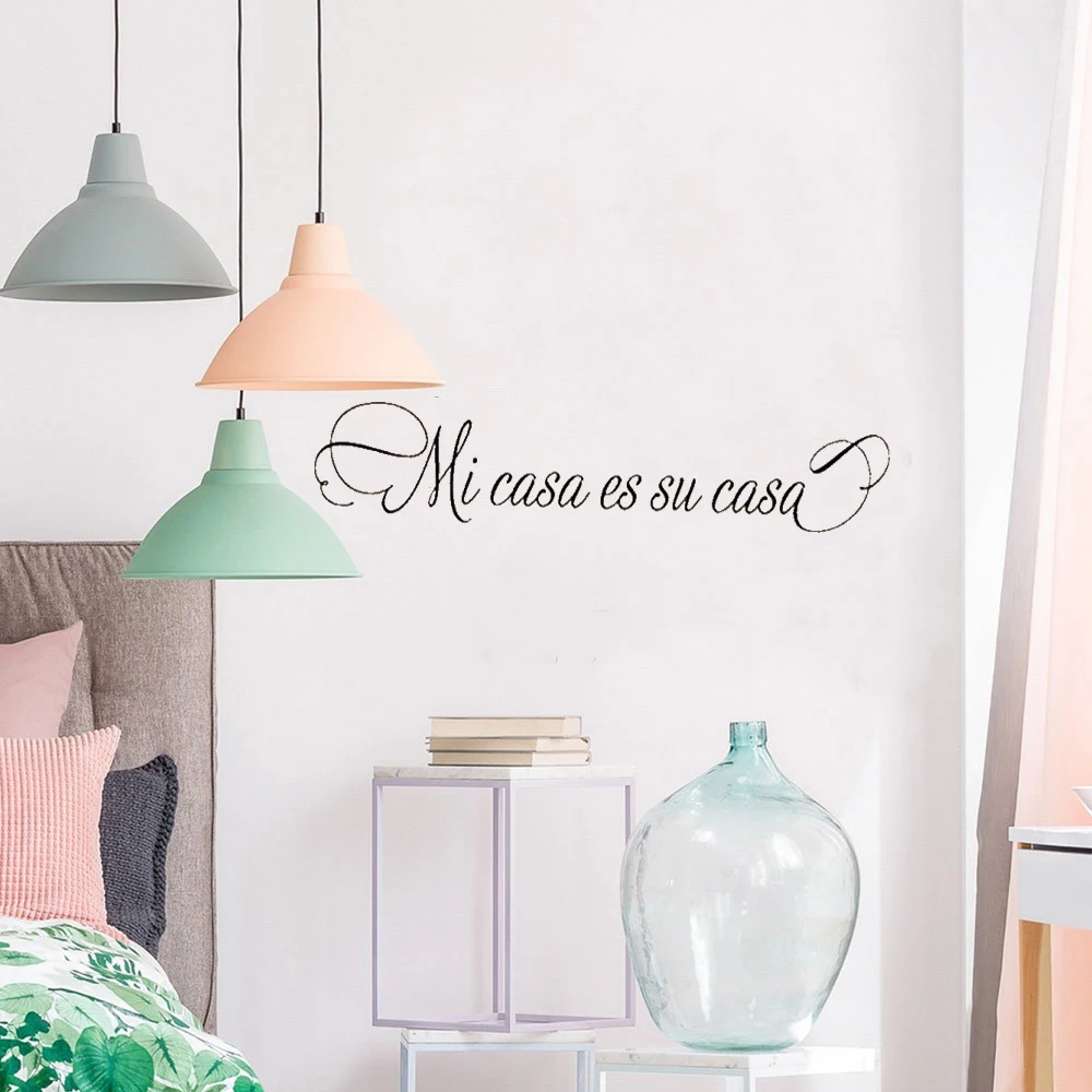 

Spain Wall Stickers Spanish Quote Wall Decal For Bedroom Living room Vinyl Wallpaper Adhesive Home Decor DW5925