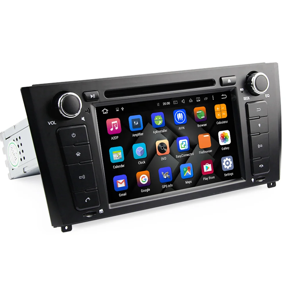 Автомагнитола Eunavi 1 Din Android 9 мультимедийный DVD плеер для серии BMW E81 E82 2004 2012 4 ГБ 64