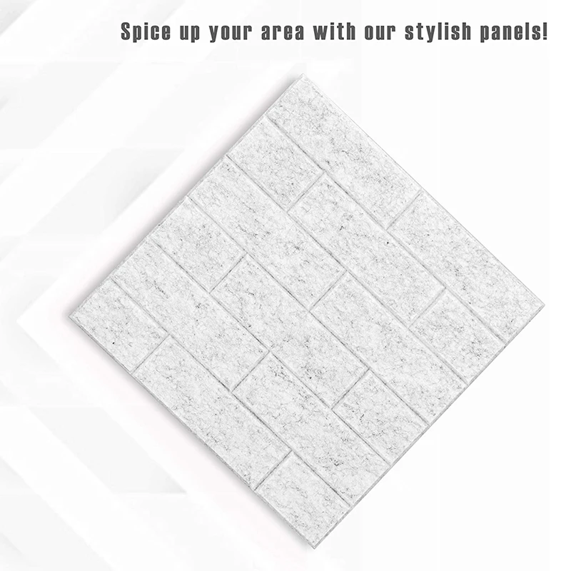 

12 Pack Acoustic Panels 12X12X0.4inch Acoustic Absorption Panel, Beveled Edge Tiles Soundproofing Insulation Padding