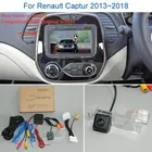 Yeshibation Автомобильная камера заднего вида для Renault Captur 2013  2018, обратная камера заднего вида RCA и оригинальный совместимый экран