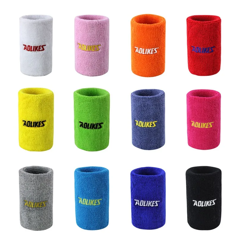 Длинные впитывающие пот хлопковые полотенца ручной браслет Обертывания