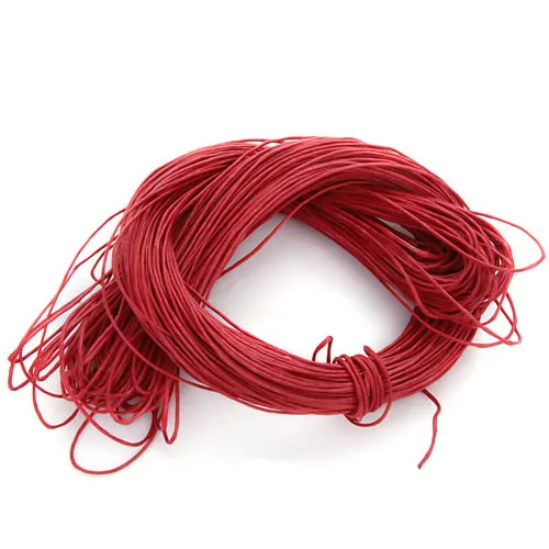 

45 Meters Waxed Cotton Cord String 1mm - Red