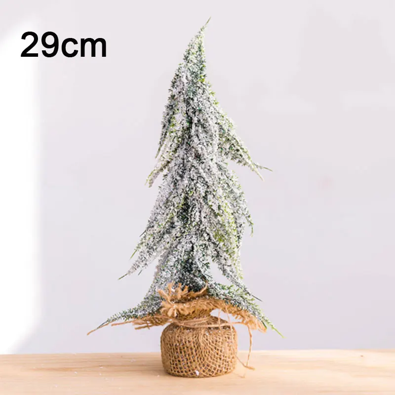 Поддельные пинетки Рождественская елка для украшения дома на Рождество мини со