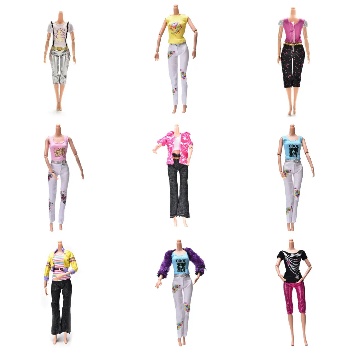 Повседневная одежда блузка жилет нижняя часть штаны + топы обувь с кристаллами