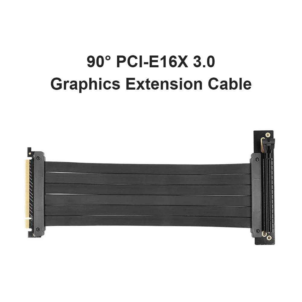 

10 дюймов PCIe 3,0 16X карты расширения PCI-E Экспресс X16 удлинитель Кабель с прямоугольный разъем (под углом 90 градусов), гнездо
