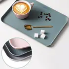 Простой прямоугольный пластиковый поднос для хранения фруктов и десертов в скандинавском стиле, органайзер для кухонных принадлежностей, лотки для хранения