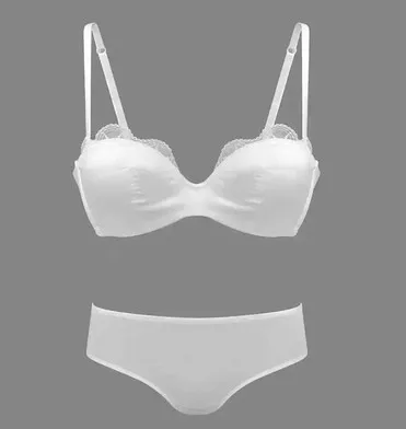 

Female lingerie Troides Aeacus Wedding Dress 1/2 Half Cup Seamless Bras Set