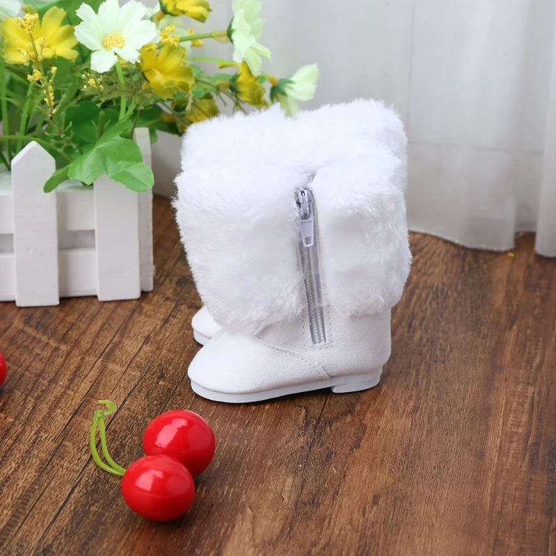 Меховые зимние ботинки обувь для 18 дюймовых американских кукол аксессуары