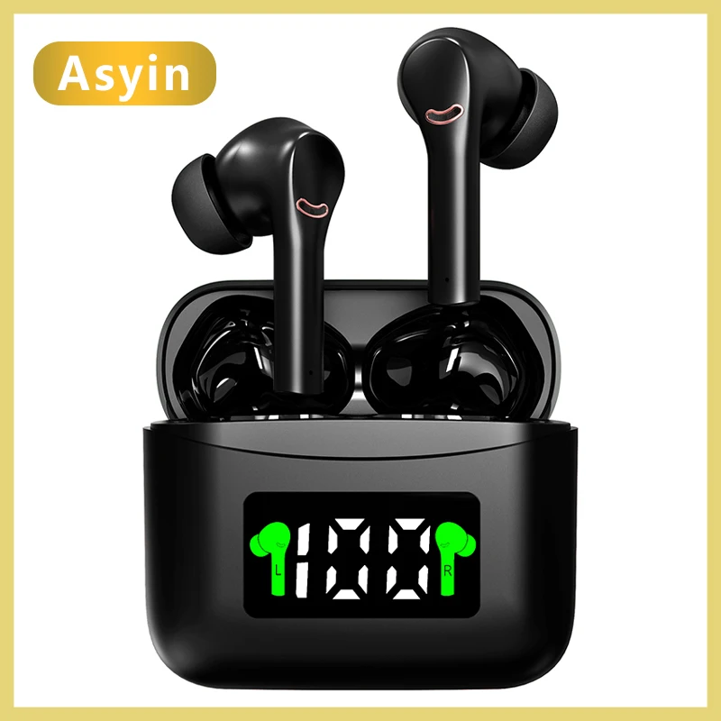 

J5 Bluetooth 5.2 Headphones Stereo Sound Headset Sport Wireless Headphone Dual Microphone With Charging Box For Smartphone