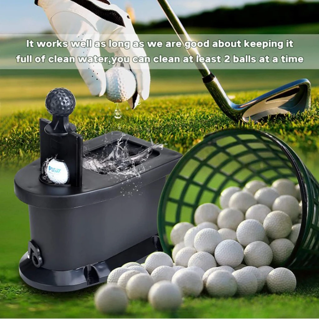 Ball Club Washer Premium Cleaner Tool Cleaning Device Machine Accessories Golf Cart Pre-drilled Mount