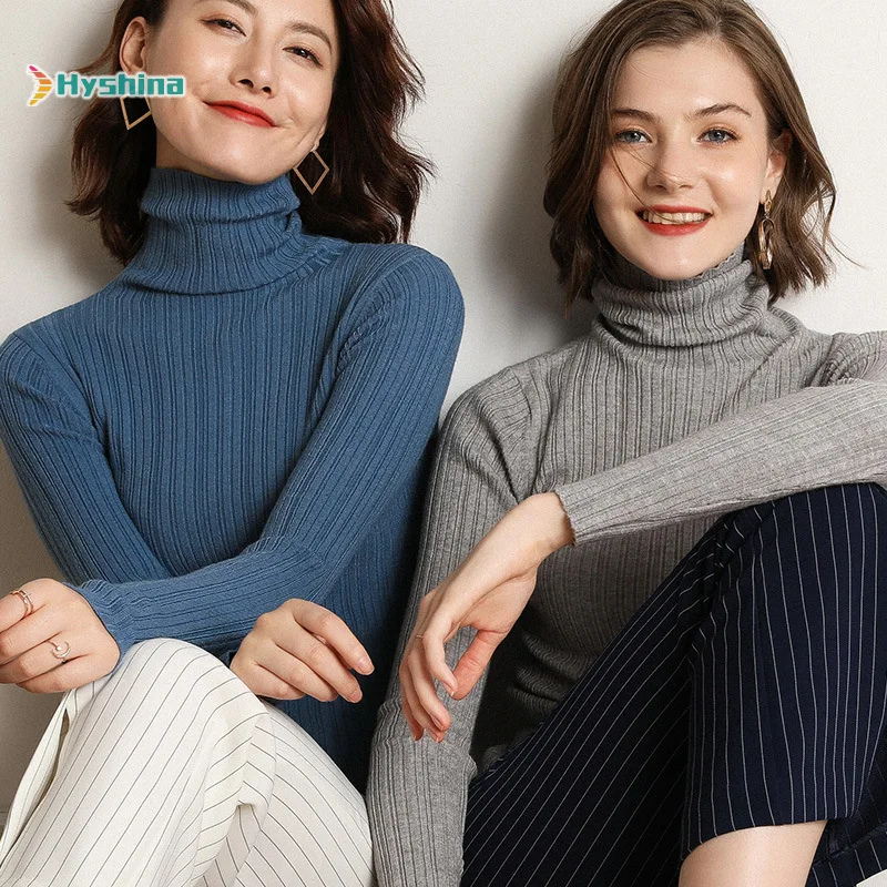 

Pile Neck Sweater Women's Fall / Winter 2020 New High Neck Short Pullover Sweater