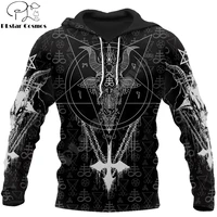 brand fashion autumn hoodies satanic tattoo symbols 3d all over printed mens sweatshirt unisex zip pullover casual jacket dw0200