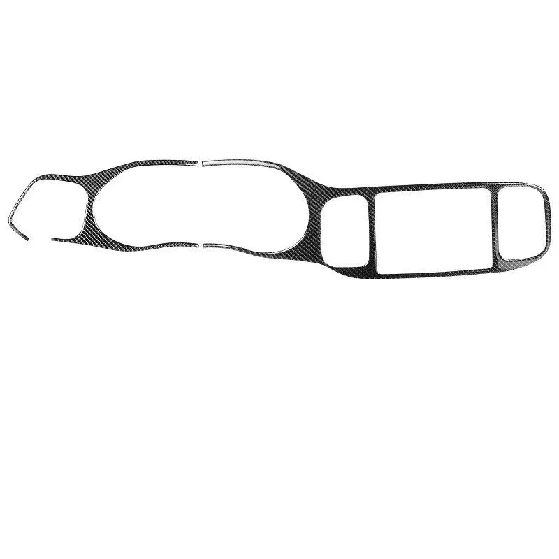 

Carbon Dashboard Radio Console Display Interior Trim Cover Car Accessories For Charger trim moulding interior