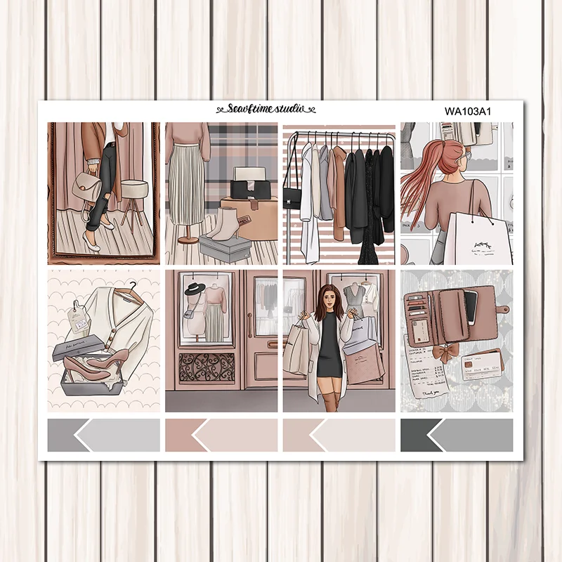 7 листов/упаковка декоративные наклейки для девочек | Канцтовары офиса и дома