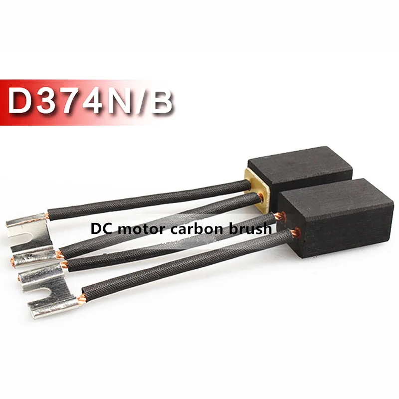 

Wear-resistant D374N Double line carbon brush 10 12.5 16 20 25 30 32 40 50 60mm,Wear-resistant graphite DC motor carbon brushes