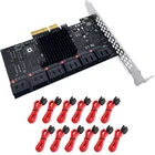 ЧИА Майнинг 12 портов SATA 3,0 PCIe карта SATA контроллер 6G внутренний адаптер преобразователь PCI Express X4 к SATA переходник расширения карты