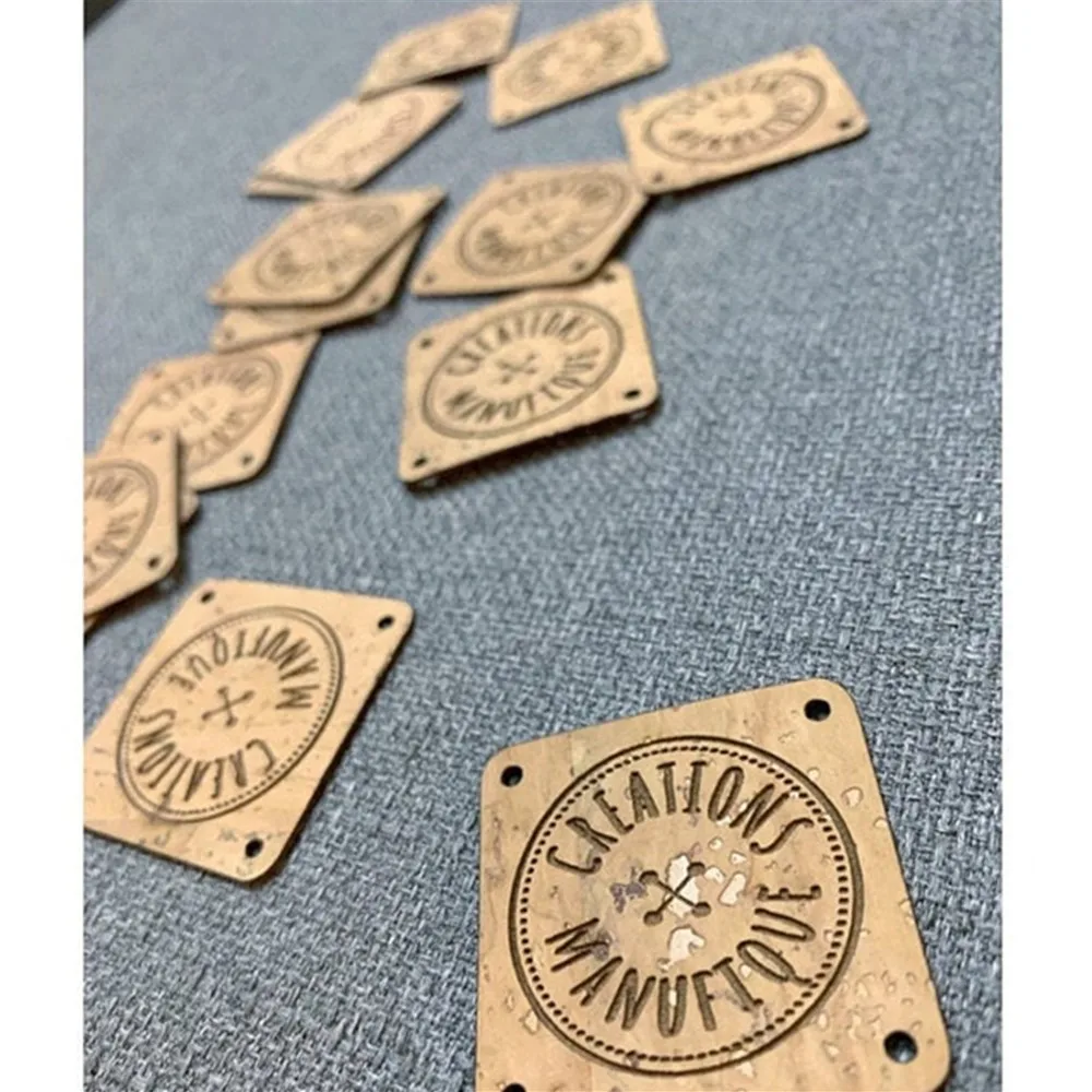 

Custom Square Logo branding tags, Clothing Leather Labels, Leather Hat Tags, Tags for Weaving goods, Garment Knitting Labels