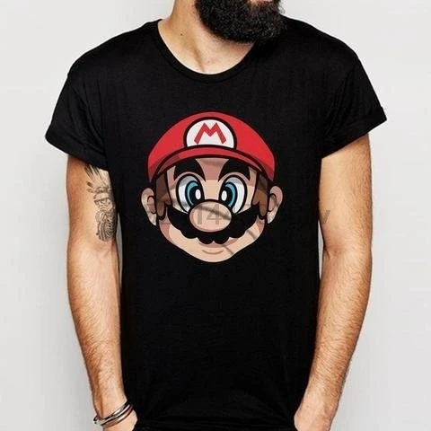 Mario Bross Супер Марио игра мужская S футболка XS модная летняя | Мужская одежда
