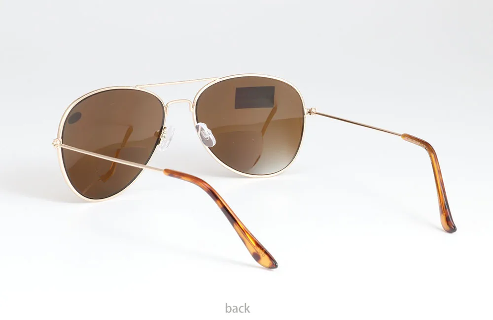 Ретро пилота бифокальные Солнцезащитные очки для чтения Пресбиопия