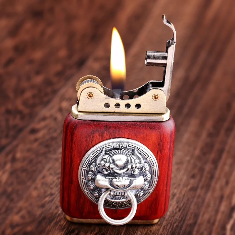 Ювелирные изделия из настоящего серебра S925 пробы Мужская подвеска с зажигалкой в