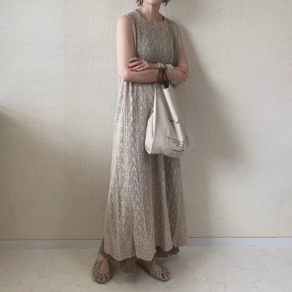 Женское летнее платье без рукавов длинные платья с открытой спиной и разрезом