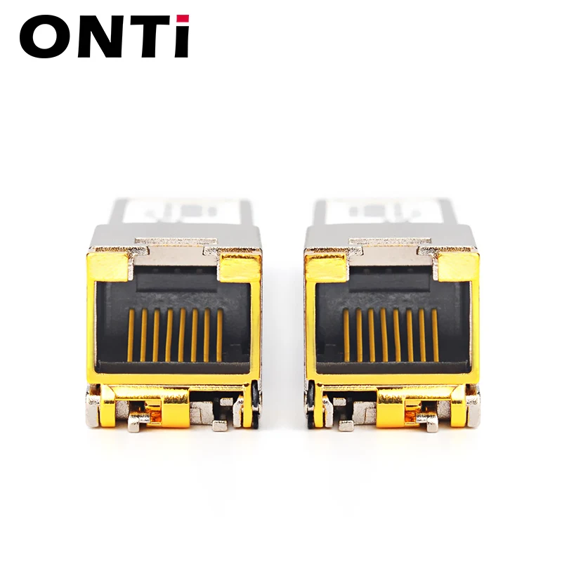 ONTi 10G RJ45 медный SFP + модуль 10GBase-Tx Ethernet волоконно-оптический FTTH совместим с