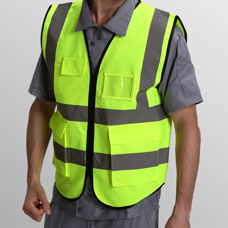 Светоотражающий жилет с логотипом на заказ 10 шт. дышащая защитная одежда для