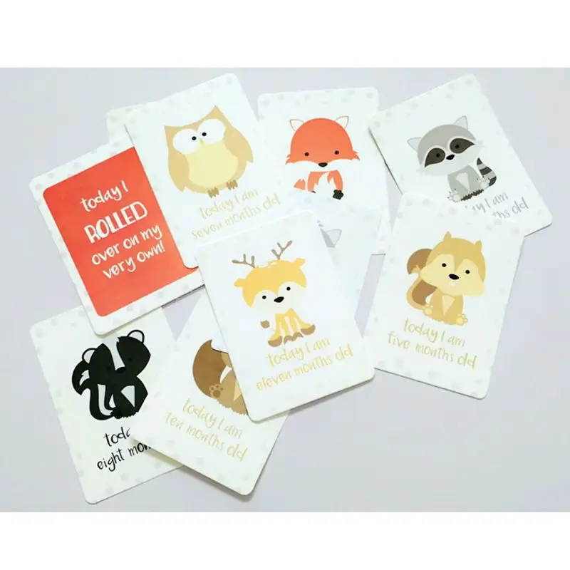 24 шт./компл. для памяти младенцев беременных женщин ежемесячные карты фотографий