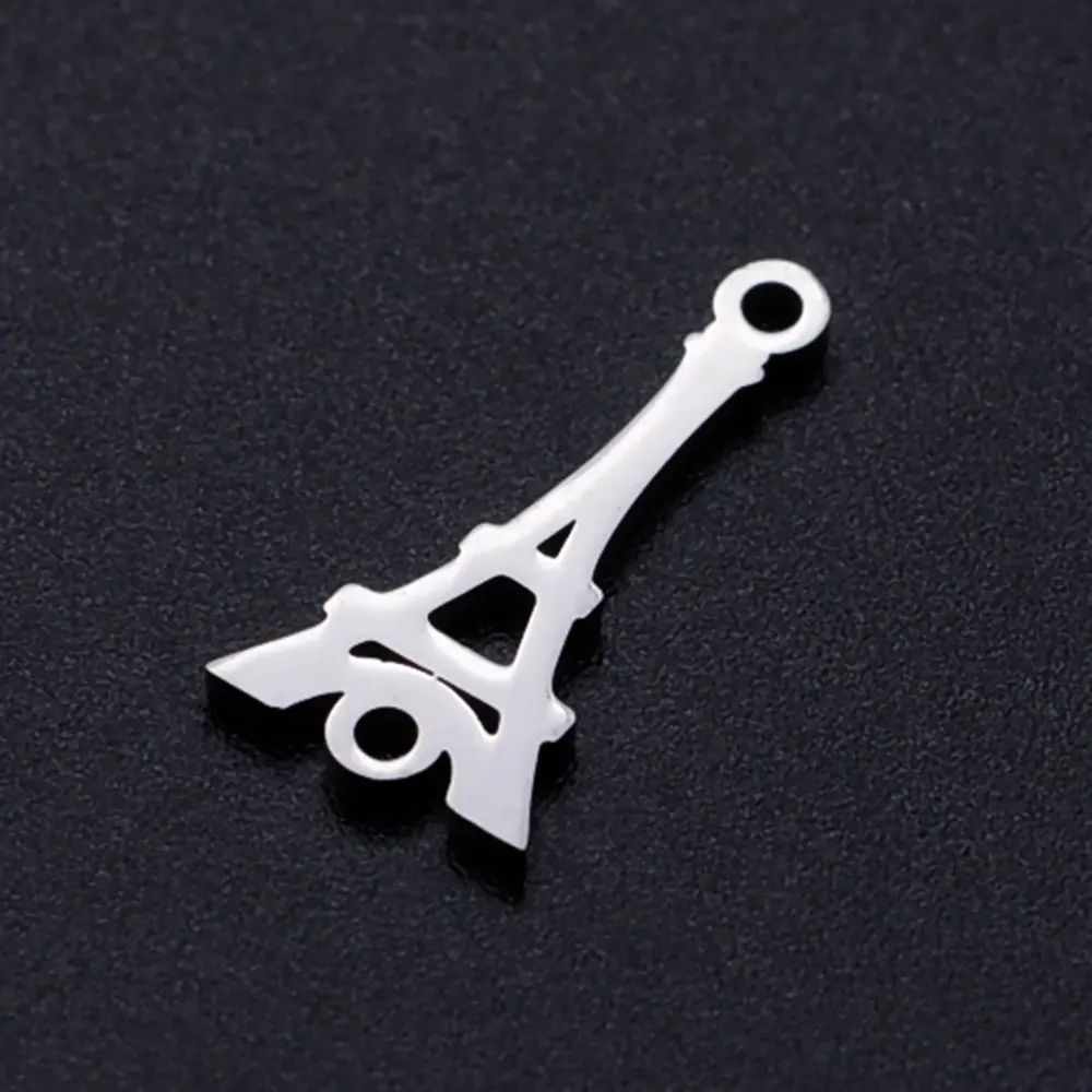 

5 шт./лот Эйфелева башня Париж соединитель из нержавеющей стали Шарм для женщин изготовление браслетов Оптовая Продажа полированный